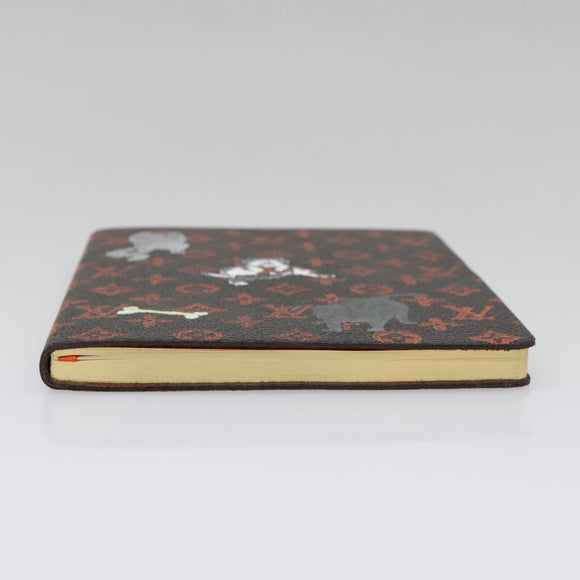 LOUIS VUITTON Catgram Cayenne Clemence Note Cover Orange GI0358 LV Auth 92886