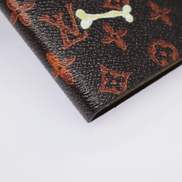 LOUIS VUITTON Catgram Cayenne Clemence Note Cover Orange GI0358 LV Auth 92886