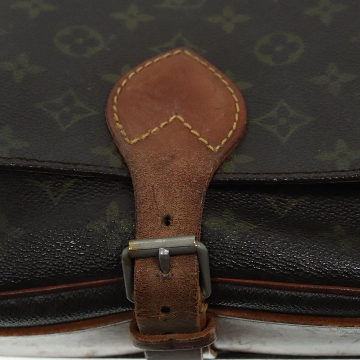 LOUIS VUITTON Monogram Cartouchiere MM Shoulder Bag Vintage M51253 LV Auth 92912