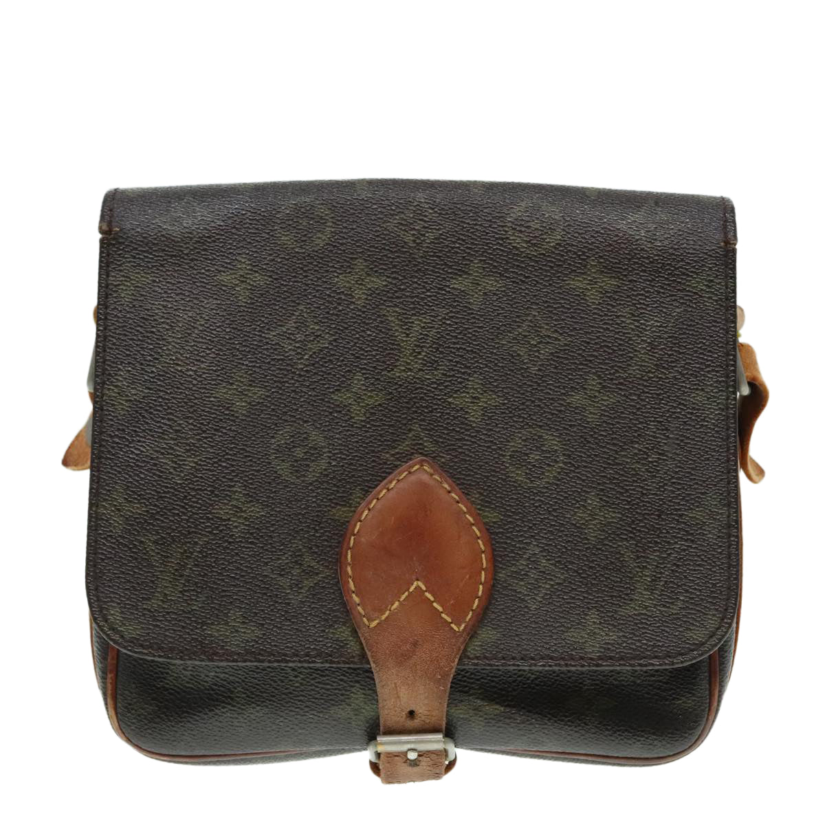 LOUIS VUITTON Monogram Cartouchiere MM Shoulder Bag Vintage M51253 LV Auth 92912