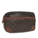LOUIS VUITTON Monogram Compiegne 28 Clutch Bag M51845 LV Auth 92914-1