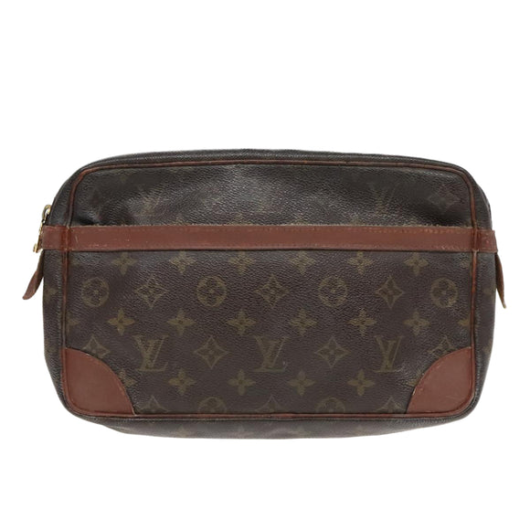 LOUIS VUITTON Monogram Compiegne 28 Clutch Bag M51845 LV Auth 92914