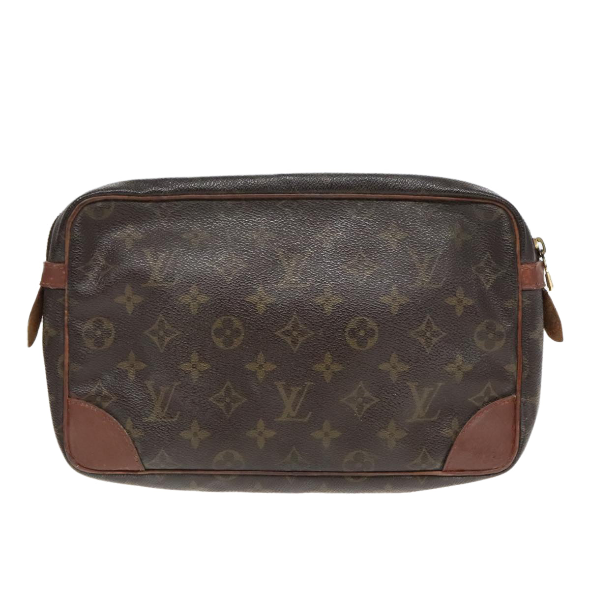 LOUIS VUITTON Monogram Compiegne 28 Clutch Bag M51845 LV Auth 92914