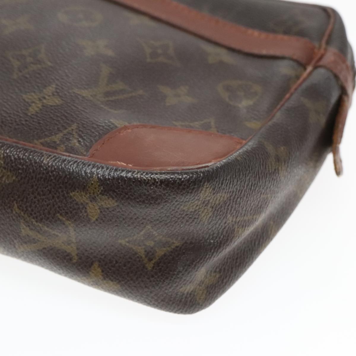 LOUIS VUITTON Monogram Compiegne 28 Clutch Bag M51845 LV Auth 92914