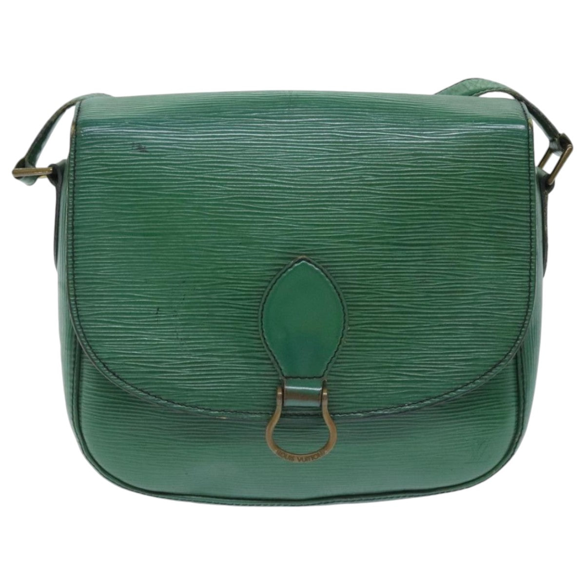 LOUIS VUITTON Epi Saint Cloud GM Shoulder Bag Green M52194 LV Auth 92926