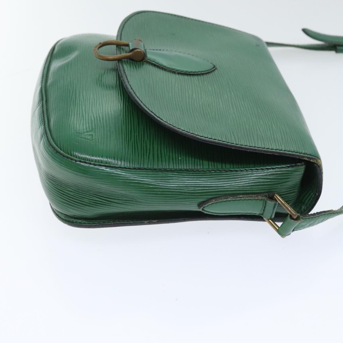 LOUIS VUITTON Epi Saint Cloud GM Shoulder Bag Green M52194 LV Auth 92926