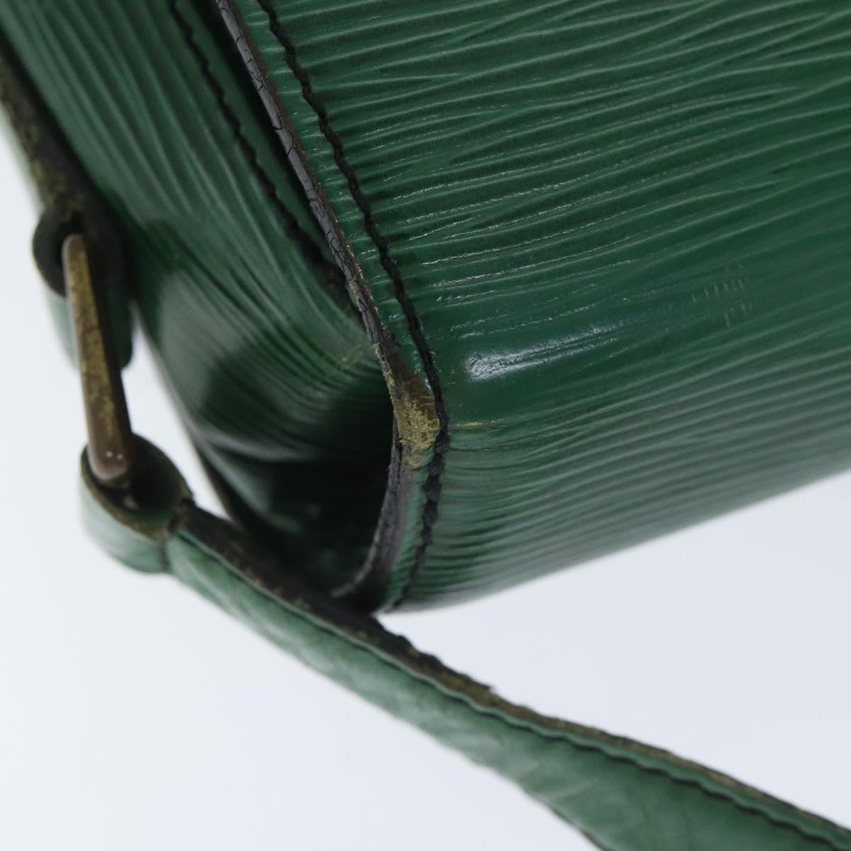 LOUIS VUITTON Epi Saint Cloud GM Shoulder Bag Green M52194 LV Auth 92926