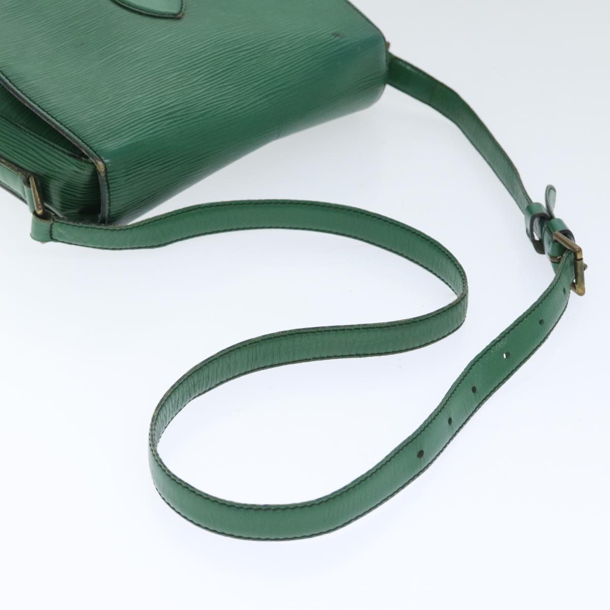 LOUIS VUITTON Epi Saint Cloud GM Shoulder Bag Green M52194 LV Auth 92926