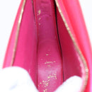 LOUIS VUITTON Monogram Vernis Motto Pouch Fuchsia Pink M91225 LV Auth 92928-18