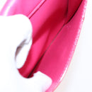 LOUIS VUITTON Monogram Vernis Motto Pouch Fuchsia Pink M91225 LV Auth 92928-20