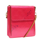 LOUIS VUITTON Monogram Vernis Motto Pouch Fuchsiapink M91225 LV Auth 92928-1