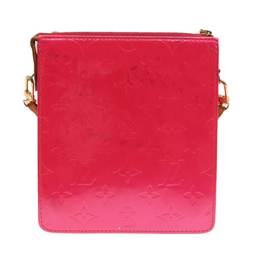 LOUIS VUITTON Monogram Vernis Motto Pouch Fuchsia Pink M91225 LV Auth 92928 - 0