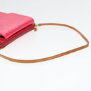 LOUIS VUITTON Monogram Vernis Motto Pouch Fuchsiapink M91225 LV Auth 92928-7