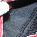 Christian Dior Shoulder Bag Leather Black Red Silver Auth 92933-10