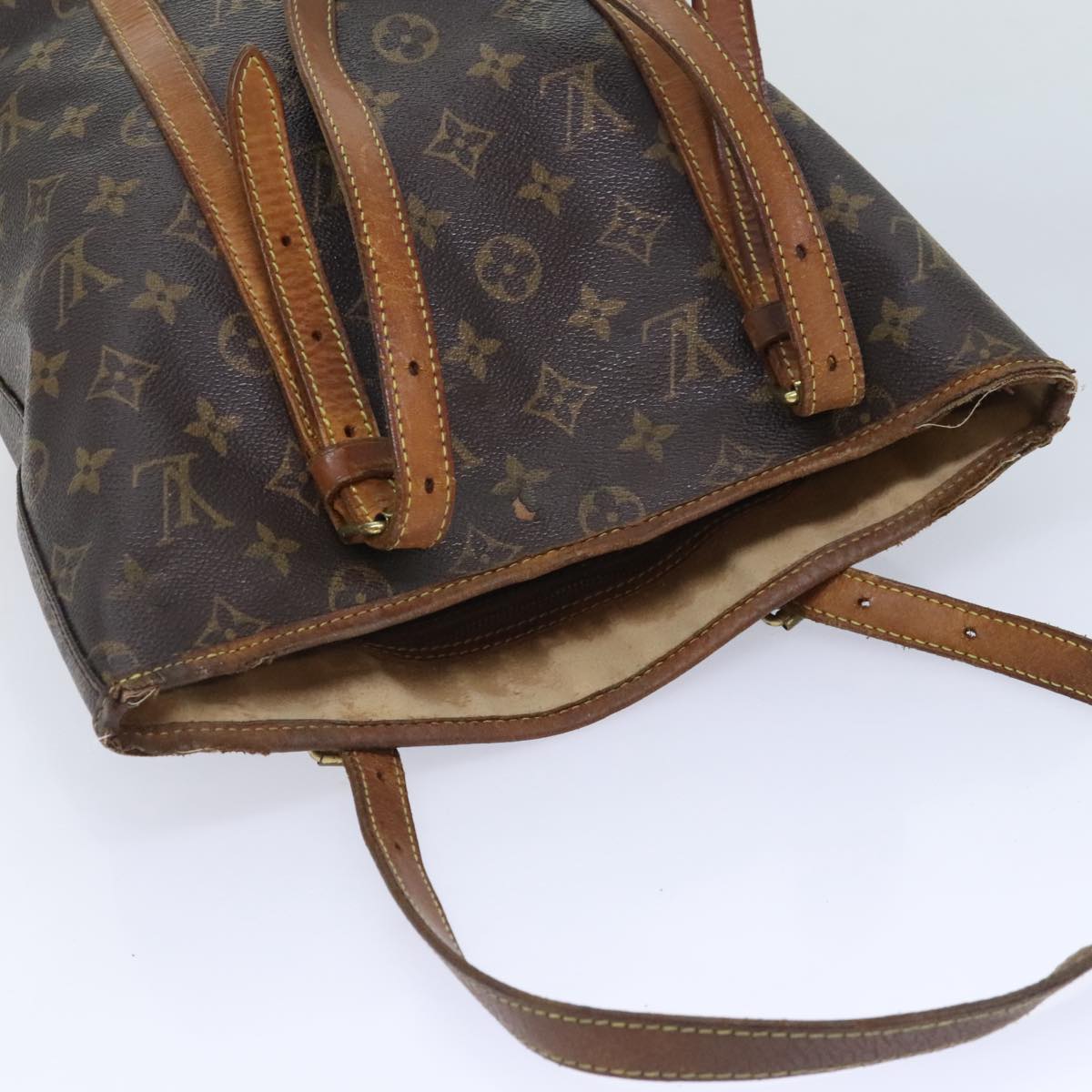 LOUIS VUITTON Monogram Bucket GM Shoulder Bag M42236 LV Auth 92939