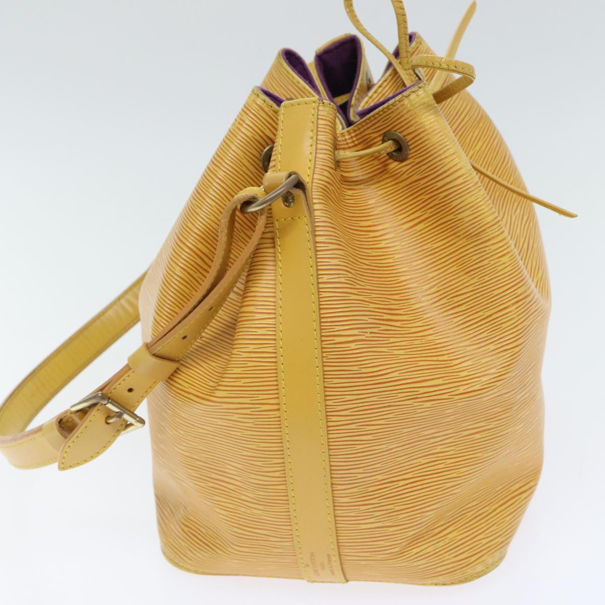 LOUIS VUITTON Epi Petit Noe Shoulder Bag Yellow M44102 LV Auth 92947