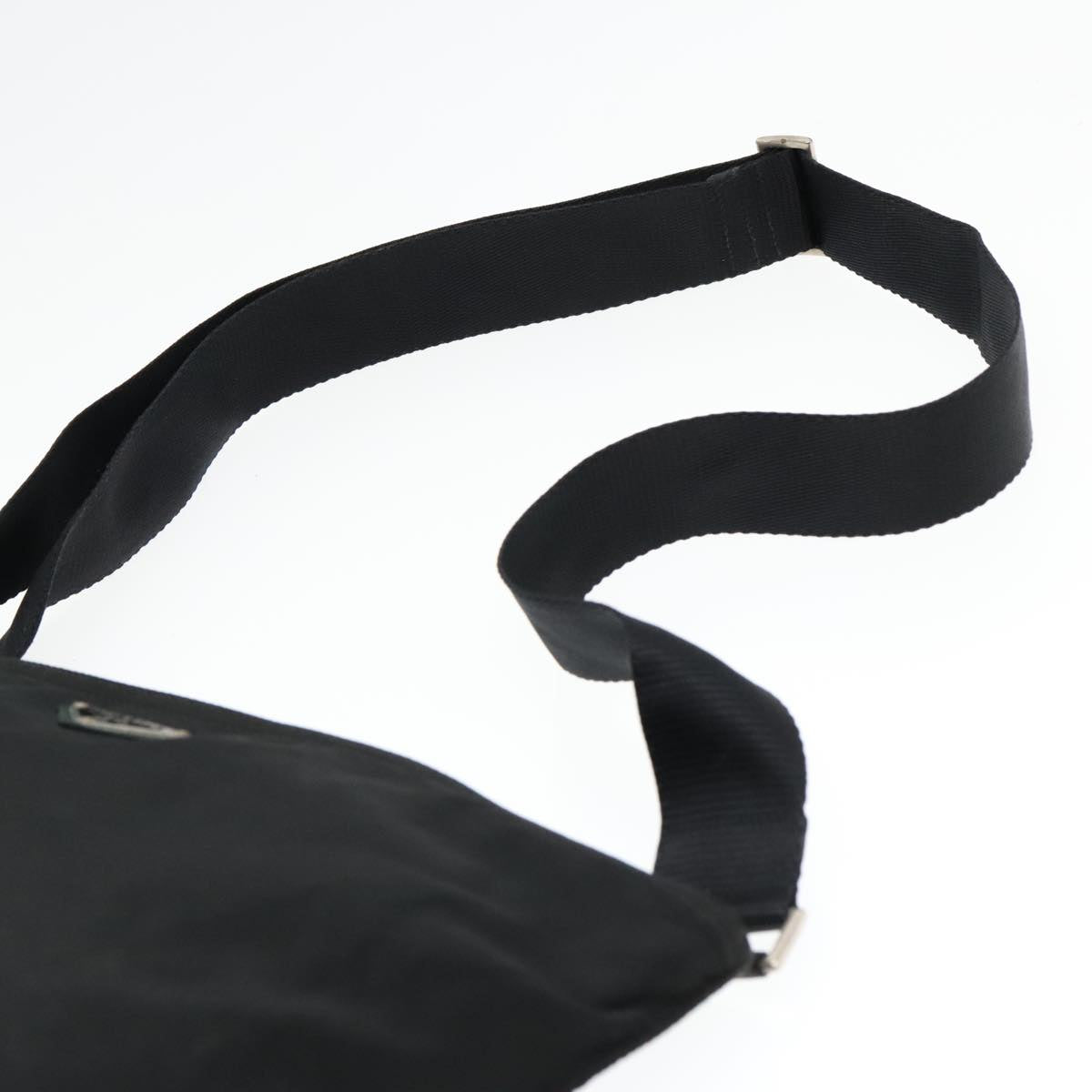 PRADA Shoulder Bag Nylon Black Auth 92970