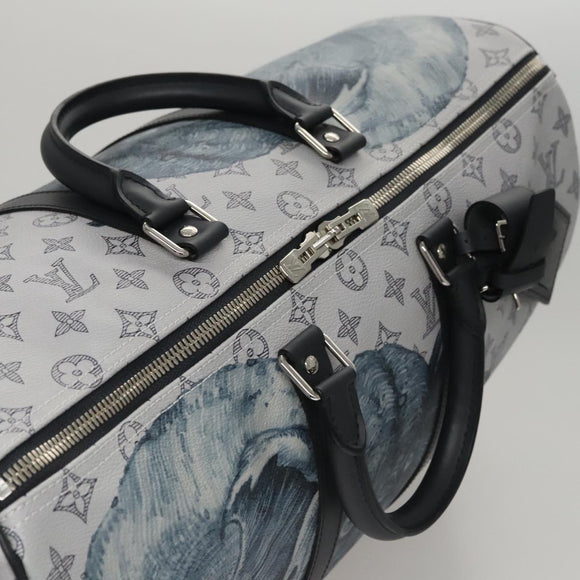 LOUIS VUITTON Monogram Savanna Keepall Bandouliere 45 Bag M54130 LV Auth 92978SM