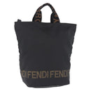 FENDI Hand Bag Black Auth 92994-1