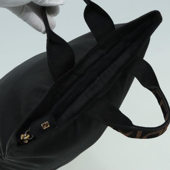 FENDI Hand Bag Black Auth 92994