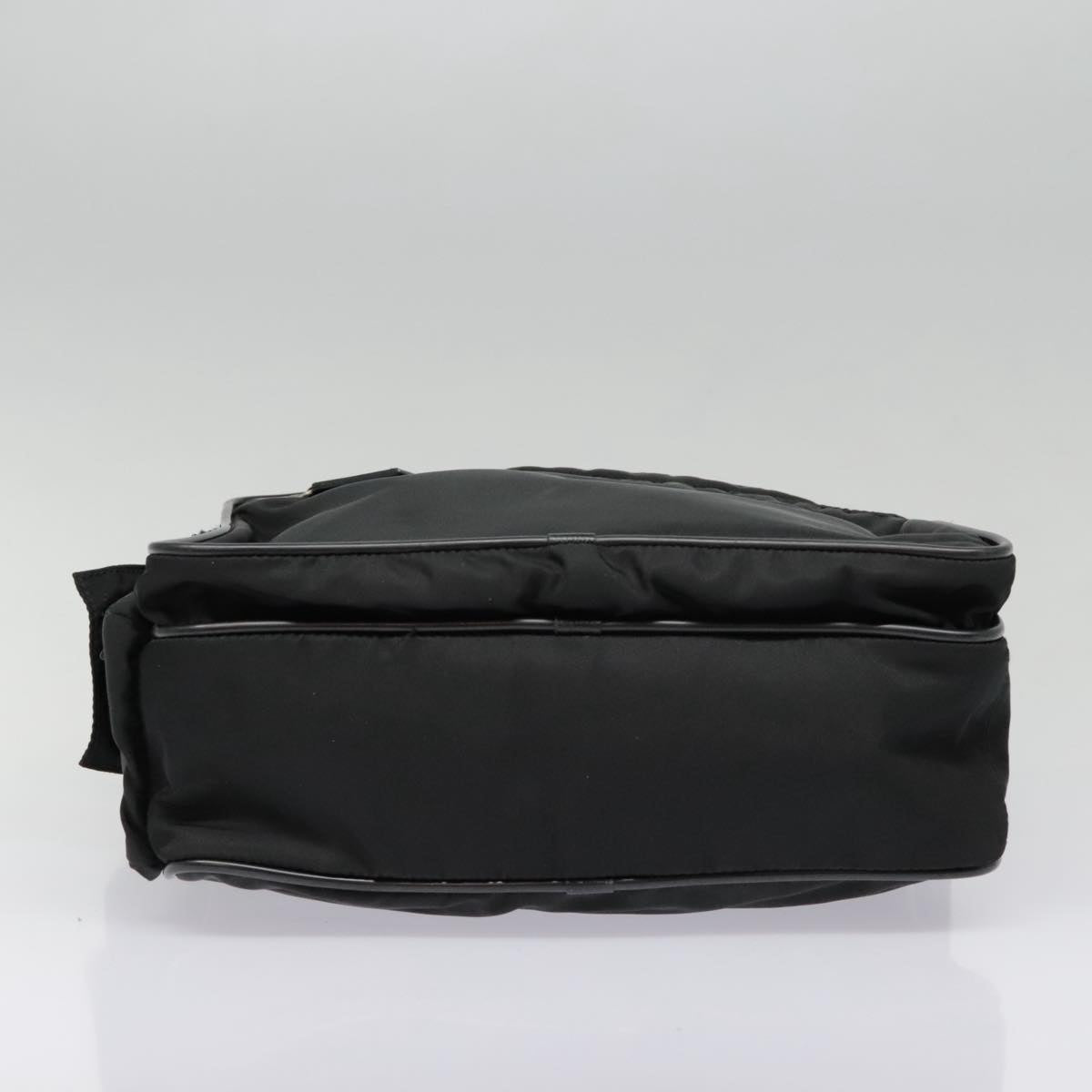 PRADA Shoulder Bag Nylon Black Auth 93017