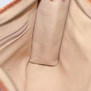 CELINE Macadam Canvas Clutch Bag PVC Leather Brown Gold Auth 93034-18