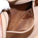 CELINE Macadam Canvas Clutch Bag PVC Leather Brown Gold Auth 93034-11