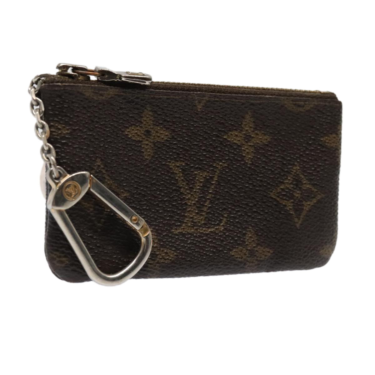 LOUIS VUITTON Monogram Pochette Cles Coin Purse M62650 LV Auth 93038