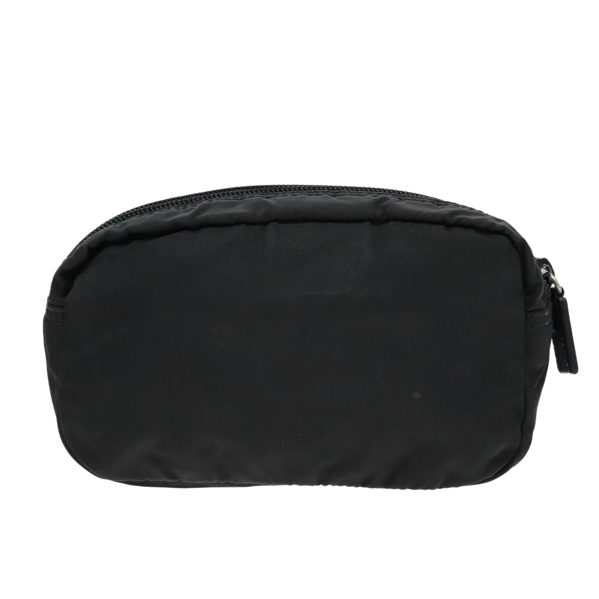 PRADA Mini Pouch Nylon Black Silver Auth 93041 - 0