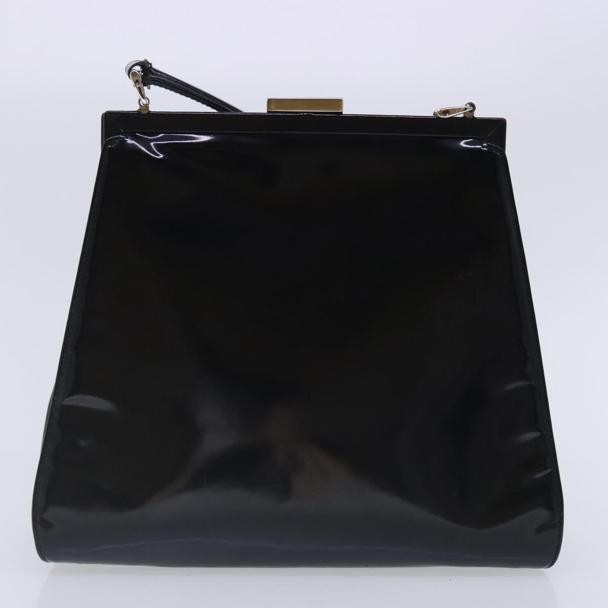 GUCCI Shoulder Bag Patent leather 4Set Black Auth 93048