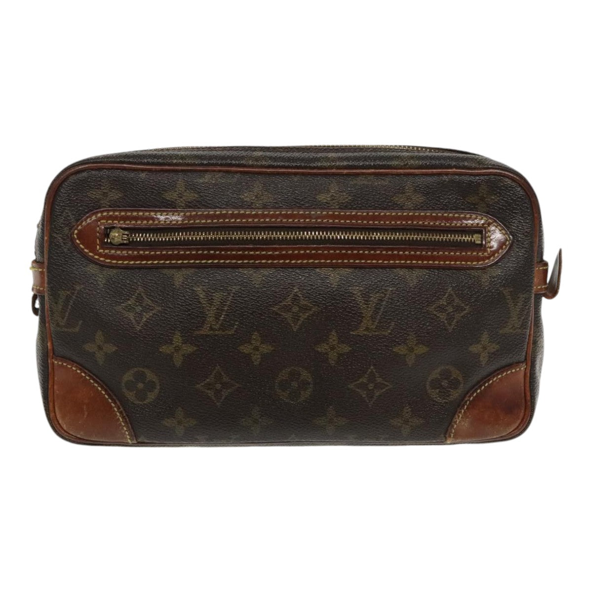 LOUIS VUITTON Monogram Marly Dragonne GM Clutch Bag 2Set M51825 LV Auth 93050 - 0