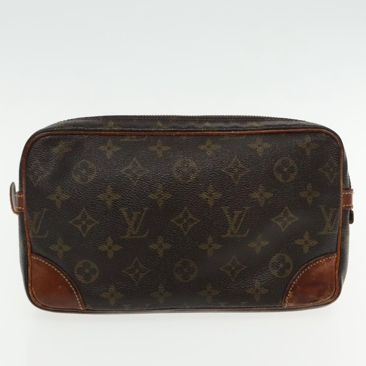 LOUIS VUITTON Monogram Marly Dragonne GM Clutch Bag 2Set M51825 LV Auth 93050