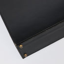 GUCCI Business Bag Leather Black Auth 93060-14