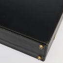 GUCCI Business Bag Leather Black Auth 93060-15