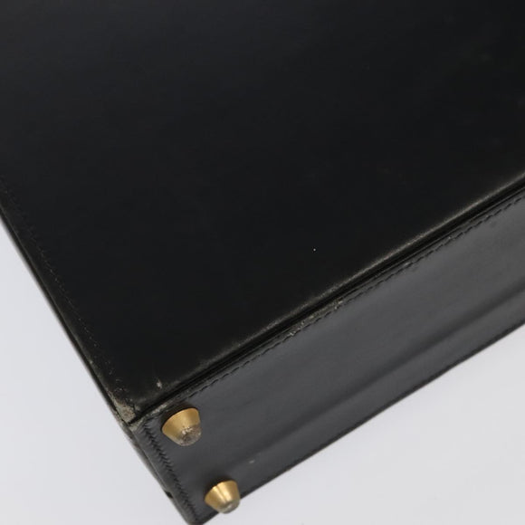 GUCCI Business Bag Leather Black Auth 93060