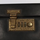 GUCCI Business Bag Leather Black Auth 93060-9