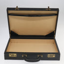 GUCCI Business Bag Leather Black Auth 93060-11