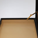 GUCCI Business Bag Leather Black Auth 93060-21