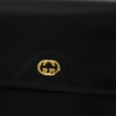 GUCCI Business Bag Leather Black Auth 93060-25