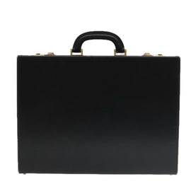 GUCCI Business Bag Leather Black Auth 93060 - 0
