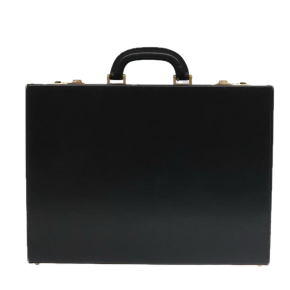 GUCCI Business Bag Leather Black Auth 93060