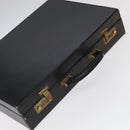 GUCCI Business Bag Leather Black Auth 93060-5