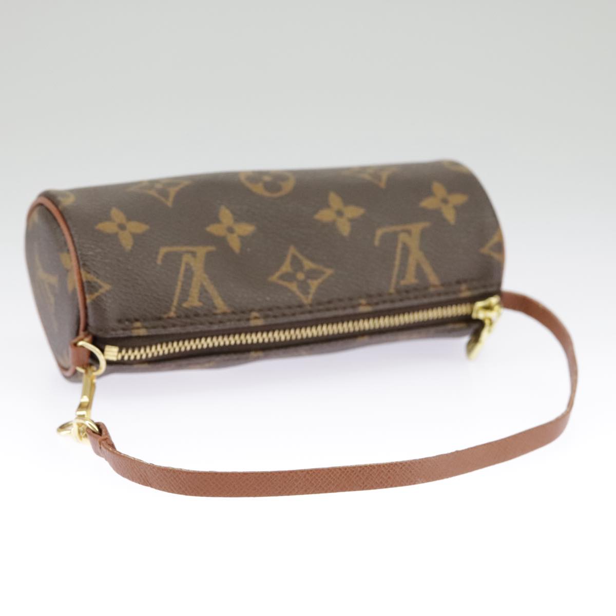 LOUIS VUITTON Monogram Papillon Pouch LV Auth 93062