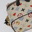 LOUIS VUITTON Monogram Game On Vanity PM Hand Bag White M57458 LV Auth 93070SM-15