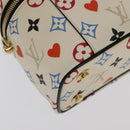 LOUIS VUITTON Monogram Game On Vanity PM Hand Bag White M57458 LV Auth 93070SM-17