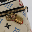 LOUIS VUITTON Monogram Game On Vanity PM Hand Bag White M57458 LV Auth 93070SM-9