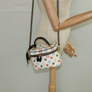 LOUIS VUITTON Monogram Game On Vanity PM Hand Bag White M57458 LV Auth 93070SM-25
