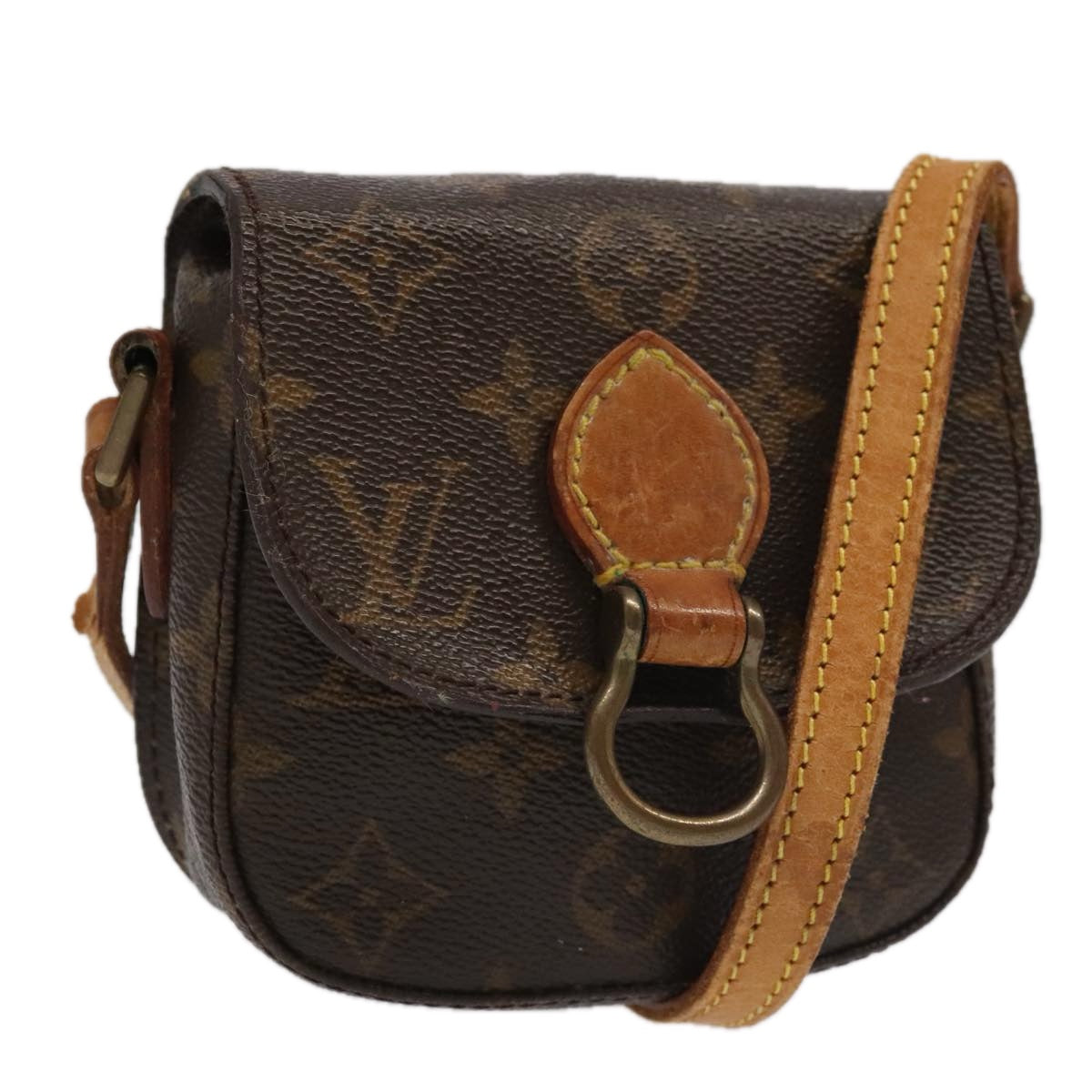 LOUIS VUITTON Monogram Bebe Monogram Saint Cloud Shoulder Bag M51245 Auth 93071