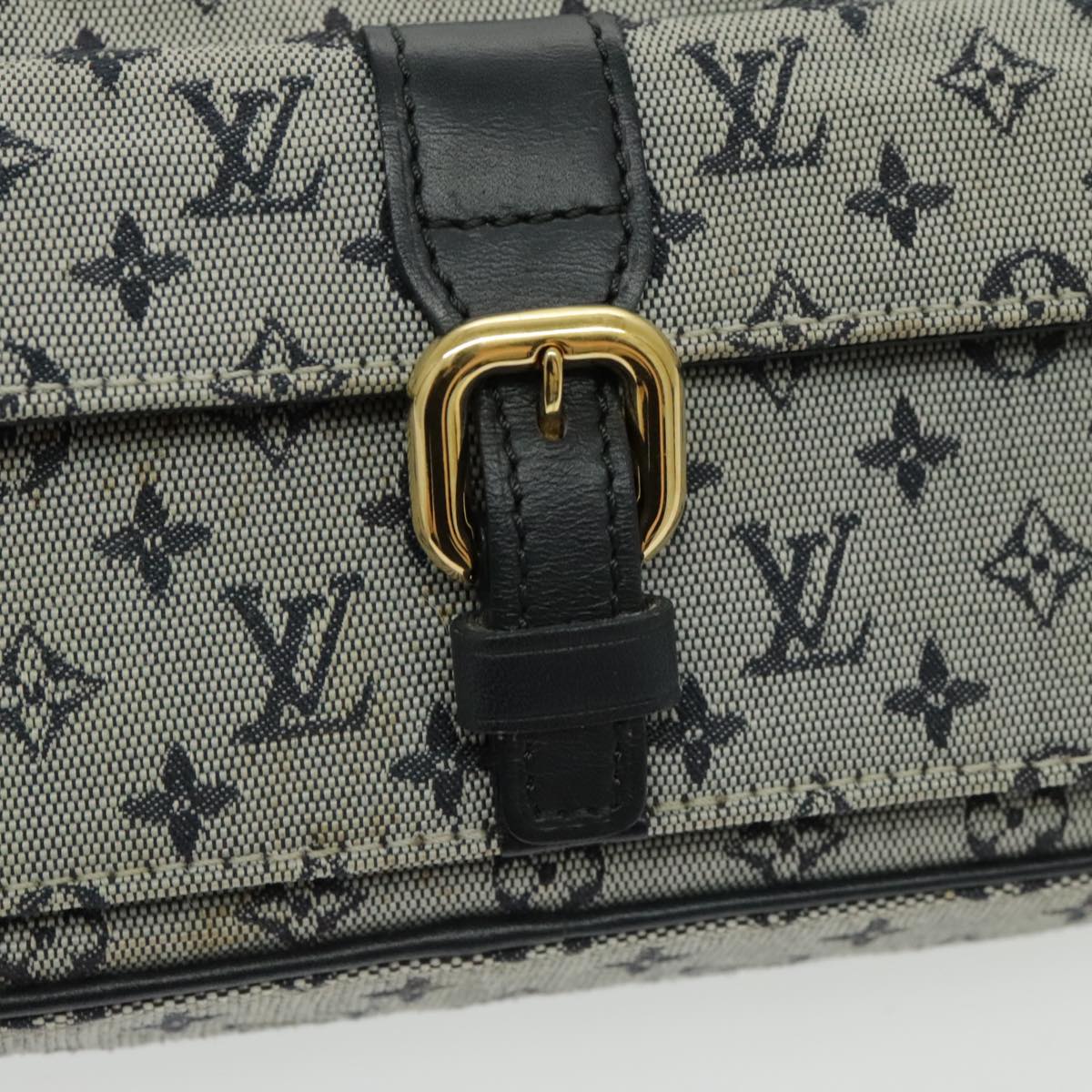 LOUIS VUITTON Monogram Mini Juliet MM Shoulder Bag Navy M92217 LV Auth 93072