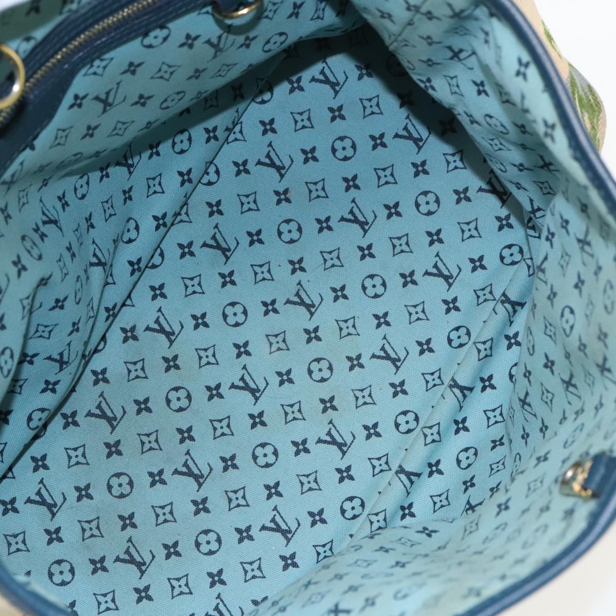 LOUIS VUITTON Ailleurs Cabas PM Escal Tote Bag Canvas Blue M93769 LV Auth 93074